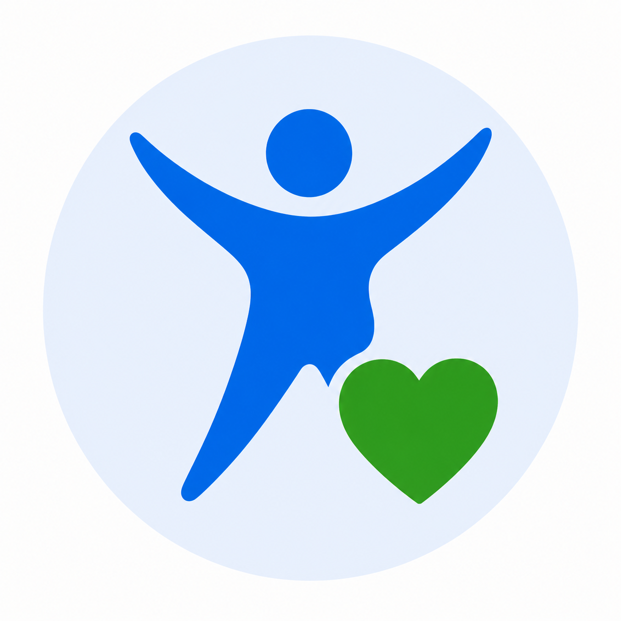 Person with heart